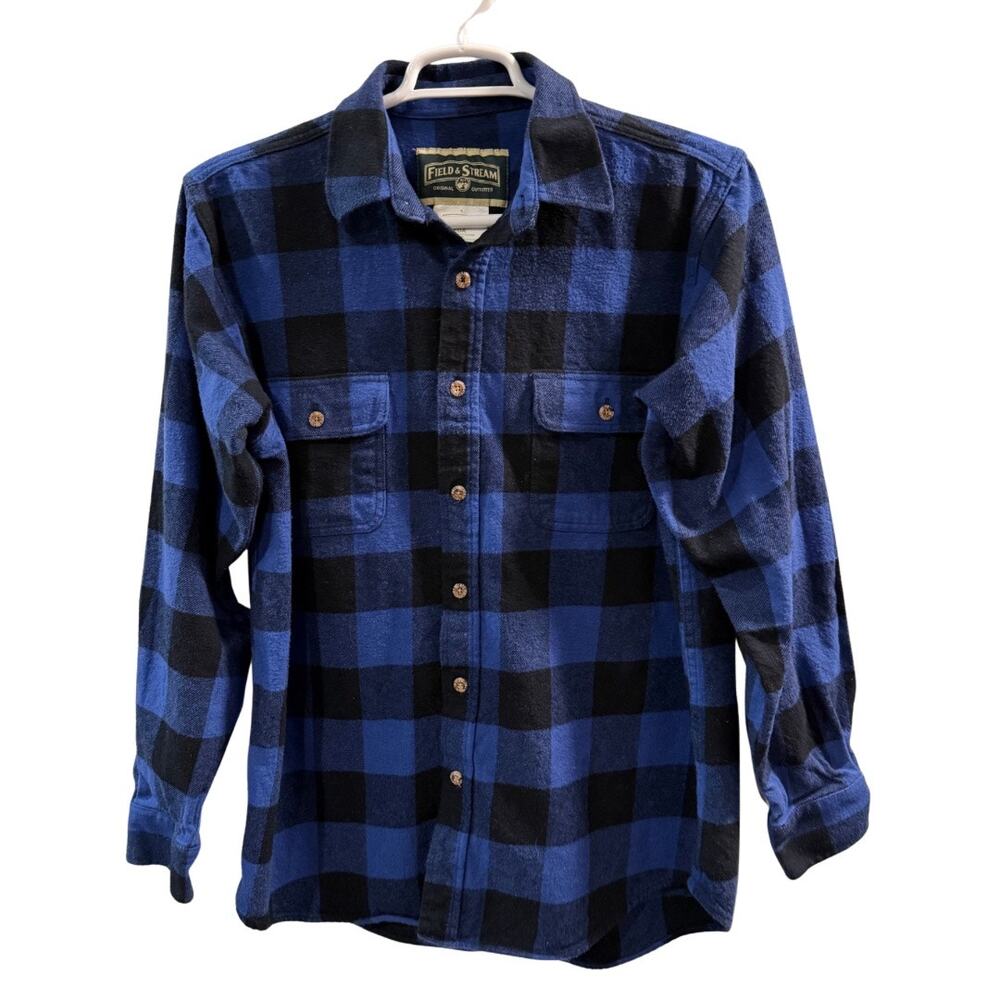 Field & Stream Men’s Plaid Flannel Button Down Shirt Size XL Tall